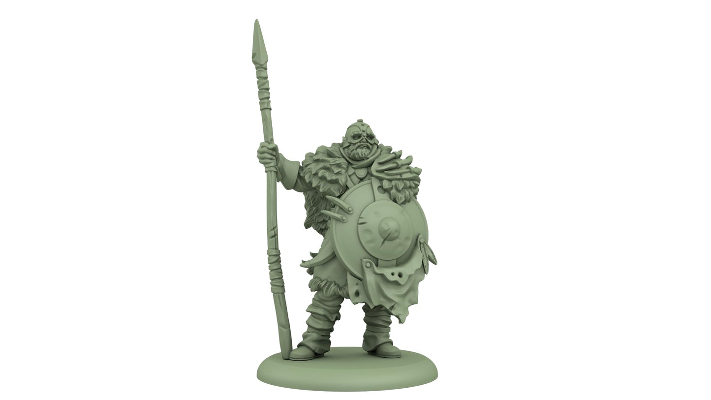 CMON SIF Free Folk Thenn Warriors - Small Cardboard Miniatures, Model CMNSIF404, Various Colors