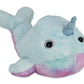 Bearington Narwally Plush Stuffed Animal Blue Narwhal, 12 Inches