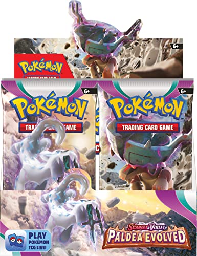 Pokemon TCG Scarlet & Violet Paldea Evolved Booster Display Box - Multi Color, Model 185-86349, Paper Material