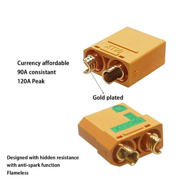 10Pcs Amass XT90 Connector Update XT90S Anti-Spark Male Female for RC FPV Lipo Battery ESC Charger Lead