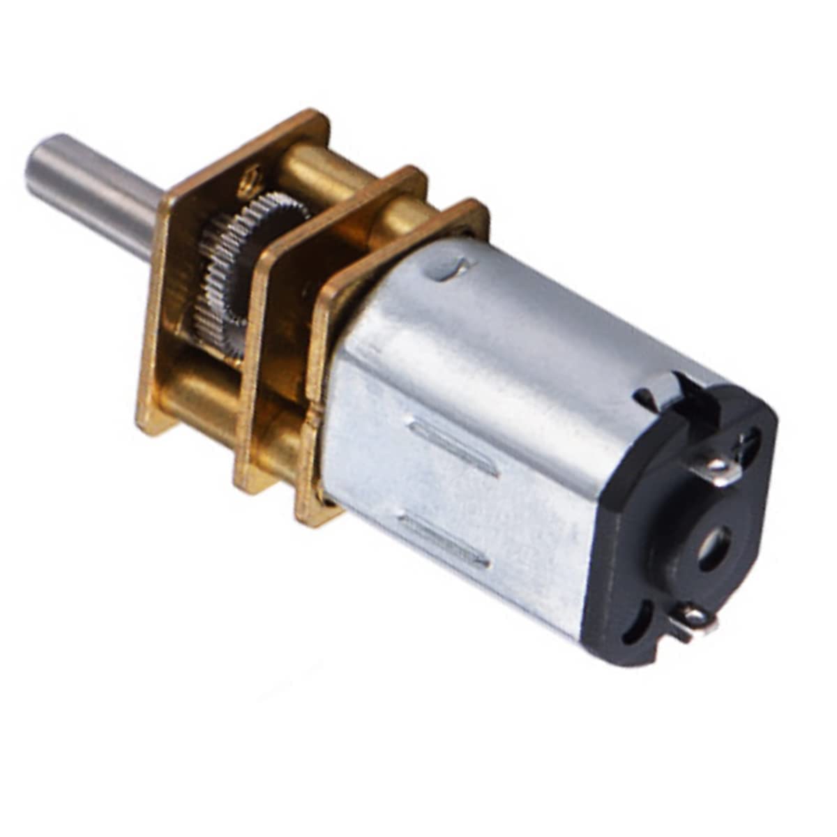 12V 300RPM Micro DC Gear Speed Reduction Motor with Full Metal Gearbox Motor GA12-N20 3mm Shaft for Robot Models, RC Cars, DIY T