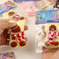 1Pcs Squishy Cat Squeeze Toys, Squeeze Cat Kawaii Sticky Squishies Stress Relief Squishies For Kids Party Favors, Pinch Family S