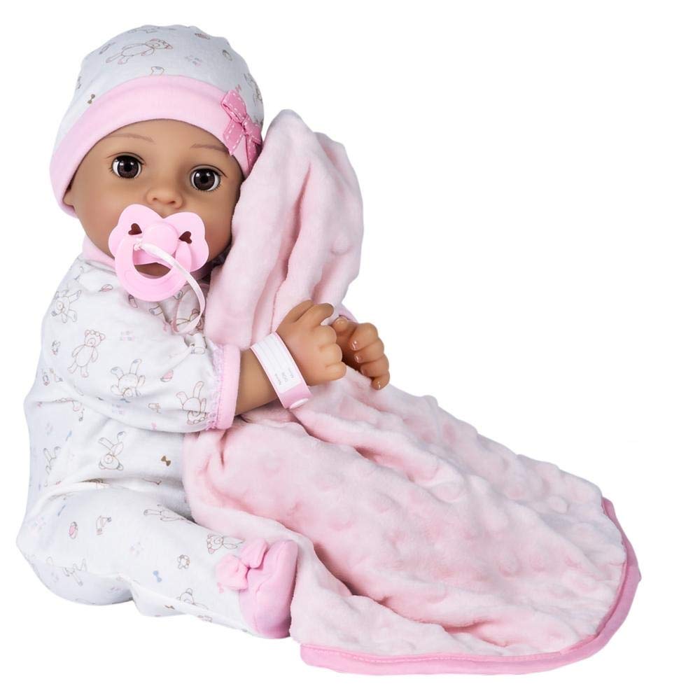 Adora Adoption Babies Collection, 16” Baby Doll With Complete 9-Piece Accessories Includes: Pacifier, Hospital Bracelet, Diaper And More! Birthday Gift For Ages 3+ - Baby Precious