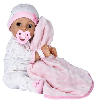 Adora Adoption Babies Collection, 16” Baby Doll With Complete 9-Piece Accessories Includes: Pacifier, Hospital Bracelet, Diaper And More! Birthday Gift For Ages 3+ - Baby Precious
