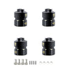 Treal Brass Extended Hex Hubs Wheel Spacers For Scx24 Bronco Gladiator C10 Deadbolt Betty Upgrades +5Mm Black