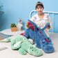 Ololele Dragon Stuffed Animal, 27.6Inches Small Plush Dragon Toy For Kids, Pink White Green And Blue Available.Very Cute Plushie