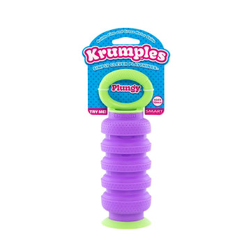 Krumples Plungy Purple Sensory Suction Toy For Ages 10M+ | Bpa-Free Silicone Fidget | Promotes Fine Motor Skills | Dishwasher Sa