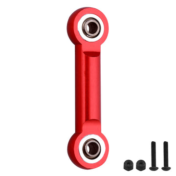 AllinRC Aluminum Servo Steering Rod Tie Links for 6S Arrma Kraton Notorious Mojave Infraction Felony BLX (Red)