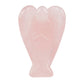 Rockcloud Healing Crystal Gemstone Carved Pocket Guardian Angel Figurines 1.5 Inch