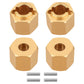 Pothyes 8G Brass Wheel Hex Hub 6Mm Standard Adaptor For Redcat Ascent18 Trx4M 1/18 Rc Crawler Car Stock Upgrade