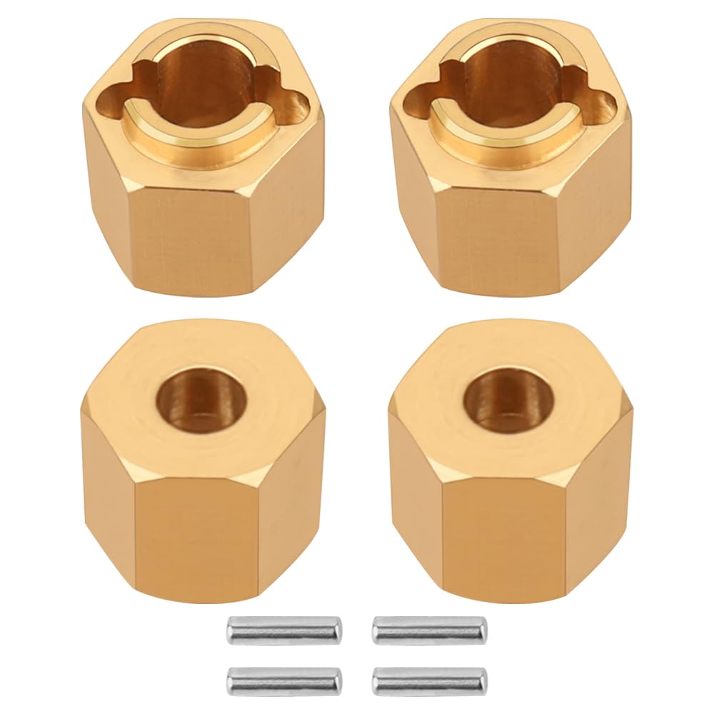 Pothyes 8G Brass Wheel Hex Hub 6Mm Standard Adaptor For Redcat Ascent18 Trx4M 1/18 Rc Crawler Car Stock Upgrade