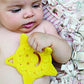 Poppies Smiley The Star (Yellow) And Red The Rocket (Red) Bundle – Silicone Sensory Toy – Bpa-Free – Infant Teether, Sensory, Bath Toy With Suction Cups And Textures To Stimulate Development