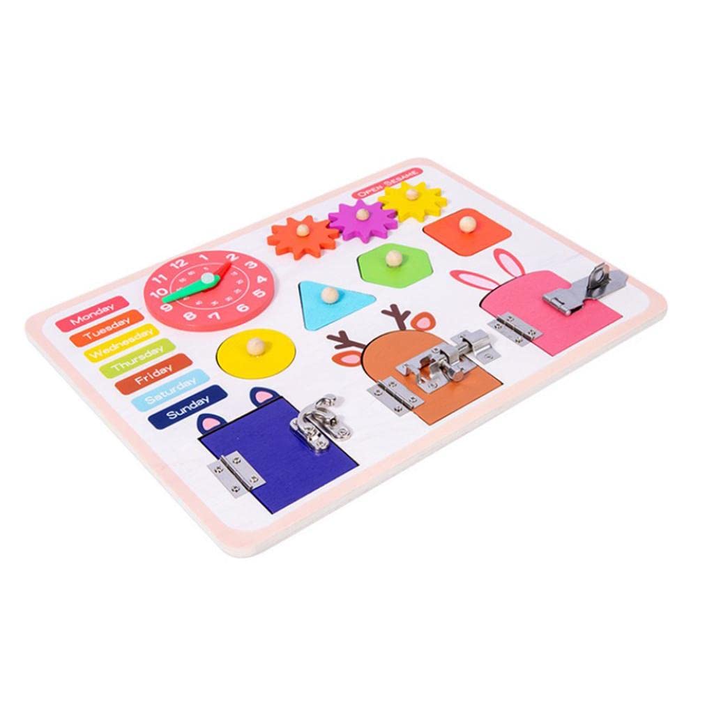 Ilsmysutra Busy Board For Toddlers Unlock Toys Fine Motor Skills Toys Gifts|Toys For Baby|Developmental Baby Toys