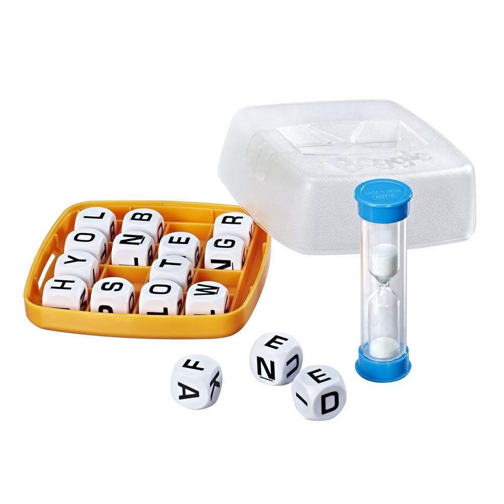 Boggle Classic Game | Word Search Games | Ages 8+ | 1 Or More Players | Portable Travel Size | Fun Family Dice Games For Adults