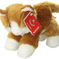 Aurora® Adorable Mini Flopsie™ Sunshine Tabby™ Stuffed Animal - Playful Ease - Timeless Companions - Brown 8 Inches