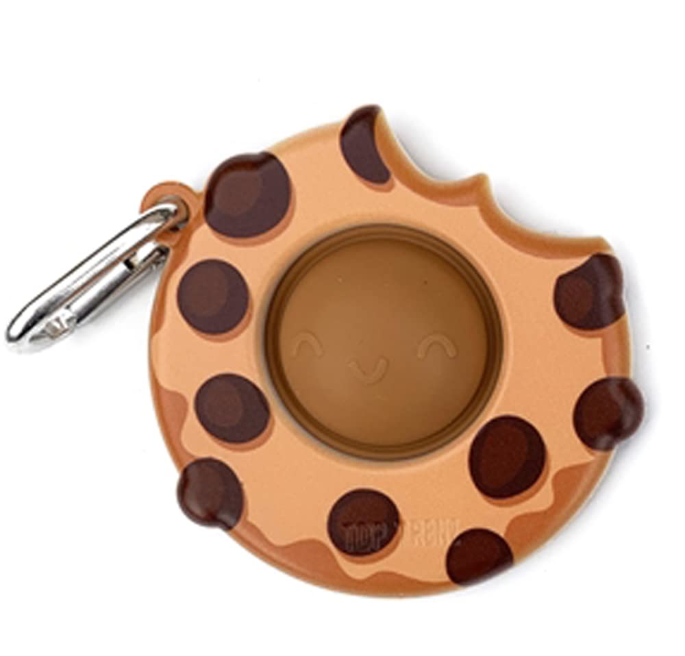 Top Trenz Omg Pop Fidgety Bubble Fidget Toy Stress Relief Anxiety Boredom Keychain (Bff- Cookie) (7D-Tmb3-E9M8)