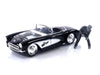 Universal Monsters 1:24 1957 Chevy Corvette Die-Cast Car & 2.75'' Wolfman Figure, Toys For Kids And Adults