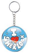 Sherlock 'I Heart Sherlock' Keychain