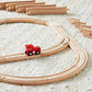 large online retailer Basics 65-piece Wooden Train Railway Construction Set with Track - Compatible and Train Railroad  Wooden Toys for Kids  Gift for Age 3Y+