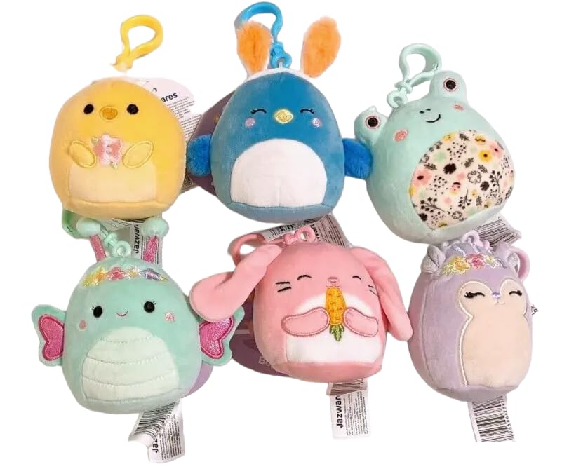 Squishmallows 3.5 Easter Clip-On Reina the Butterfly-New