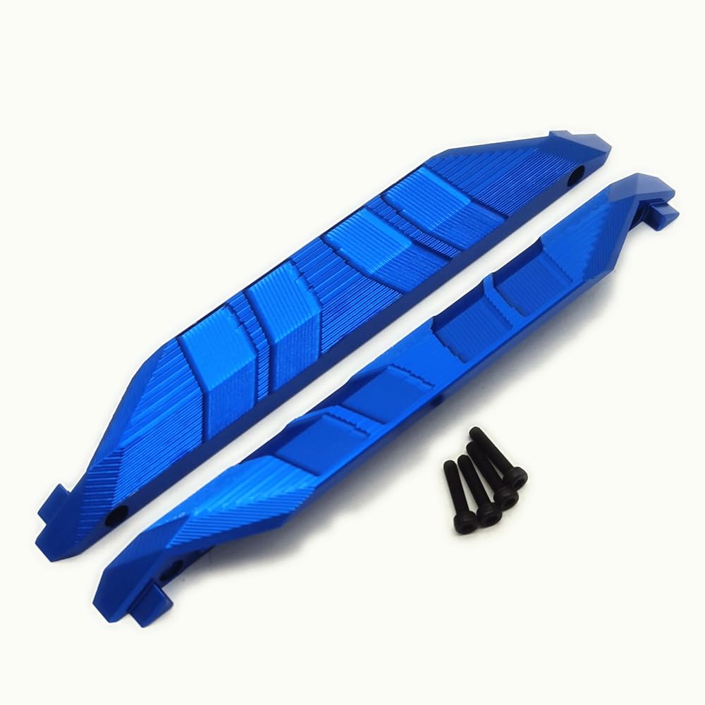 Aluminum Chassis Side Trail Bars Blue For Traxxas 1/10 Maxx 8923