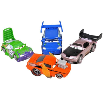 4Pcs Movie Cars 2 3 Cars Assortment 1:55 Loose Diecast Vehicles Toys