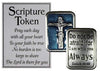 Ganz Holy Scripture Double Sided Pocket Charm with Story Card (Isaiah 41:10)