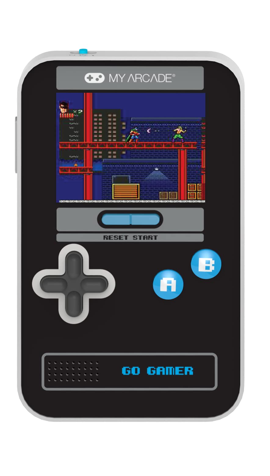 My Arcade Go Gamer Classic-Blue: Portable Electronic Game Console with 300 Games, Full Color 2.5'' Screen- Fun for The Entire Fa
