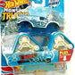 Monster Trucks Blizzard Bashers Demo Derby with re-Crushable car, 1:64 Scale diecast Truck