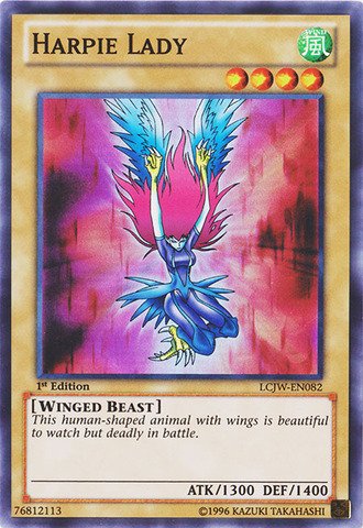 Yu-Gi-Oh! - Harpie Lady (Lcjw-En082) - Legendary Collection 4: Joey 'S World - 1St Edition - Super Rare