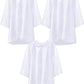 Toulite 3 Pcs Unisex Matte Choir Robes Kids Graduation Gown for School Judge Robes Costume for Baptism Church Event Pastor(Size