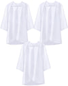 Toulite 3 Pcs Unisex Matte Choir Robes Kids Graduation Gown for School Judge Robes Costume for Baptism Church Event Pastor(Size