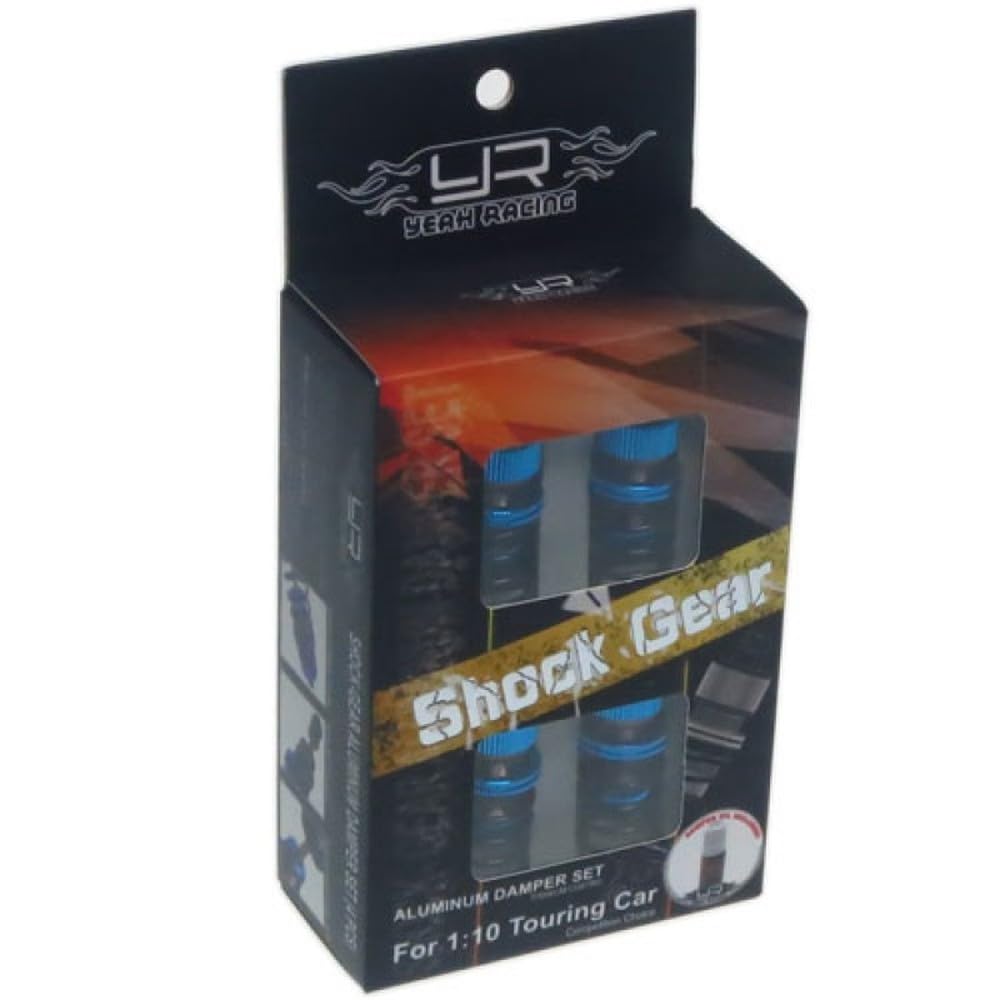 Yeah Racing Shock-Gear 50mm Damper Set for 1/10 RC Touring M-Chassis Car Blue #DSG-0050BU