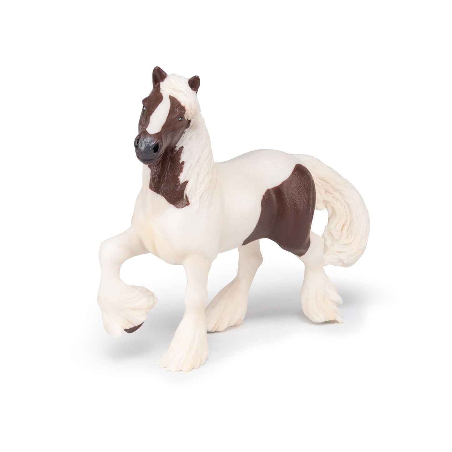 Papo - Hand-Painted - Figurine - Horses,Foals And Ponies - Skewbald Irish Cob Figure-51513 - Collectible - For Children - Suitable For Boys And Girls - From 3 Years Old