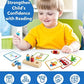 Coogam Wooden Short Vowel Spelling Games  Learn to Spell CVC Sight Words Educational Flashcards Fine Motor Montessori Alphabet Toy Gift for Kids 3 4 5 Years Old