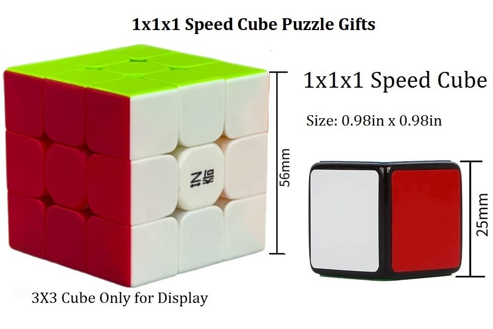 GoodCube 1x1 Magic Cube Puzzle, Black, ABS Material, Model G111, Compact 1x1 Design