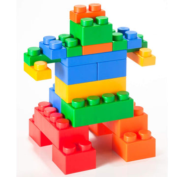 Uniplay Mix Soft Building Blocks For Infant Early Learning, Educational And Sensory Toy, Cognitive Development For Unisex Toddlers (60-Piece Set)