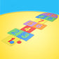 Children Giant Hopscotch Mat Game Kids Soft Eva Foam Interlocking Tiles Indoor Outdoor Garden Family Game Toys Hopscotch Game, Hopscotch Playmat Foam Interlocking Puzzle Floor