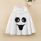Cevoerf Toddler Baby Boys Girls Halloween Costume White Ghost Face Cloak Cape Party Cosplay Robe Ghost Costume