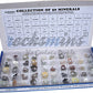 Rocksmins Mi50Pt Minerals Collections Set Of 50 Minerals Identification Kit Educational Teaching Aids For School College Student