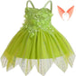 Zkr Tinkerbell Fairy Costume Dress Toddler Girl Kid 7-8 Years