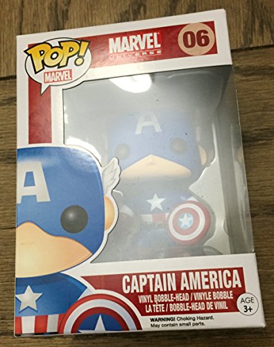 Funko Marvel Captain America Pop Vinyl Figure,Multi,3.75 Inches
