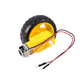 AEDIKO 4 Sets TT Motor DC 3-6V Gearbox Motor Dual Shaft 200RPM Ratio 1:48 Motor with Tire Wheel Kit for Arduino DIY Smart Car Ro
