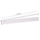 GUSTARIA Mahjong Tile Rack & Pusher Set, Clear Acrylic, 18 x 3.2 x 1.2 inches, Modern American Majiang, Set of 4, White