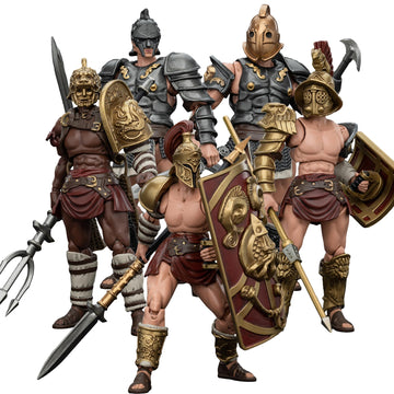 Beerise Joytoy 1/18 Action Figures - Strife Roman Gladiator Hasta Gladiator,Thraex Gladiator,Secutor Gladiator,Dimachaerus Gladi