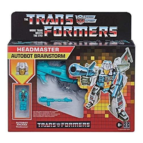 Transformers 2021 Modern Figure In Retro Packaging Autobot Headmaster Brainstorm With Arcana