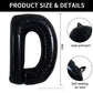 Toniful 40 Inch Large Black D Letter Balloons Jumbo Helium Balloons,Foil Mylar Big Alphabet Balloons For Birthday Party Annivers