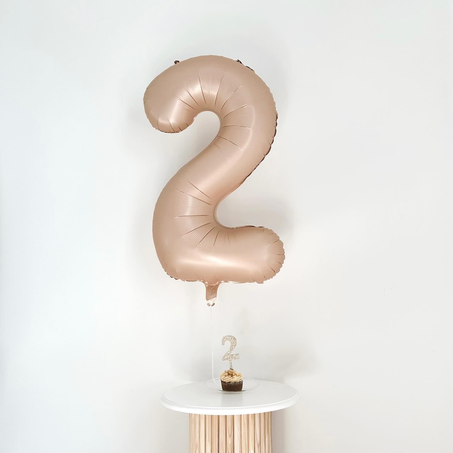 Light Brown 4 Balloon, Tan Number Balloons 40 Inch, 4Th Beige Party Decorations, Sandy Brown Four Large Numbers For Party Decor,
