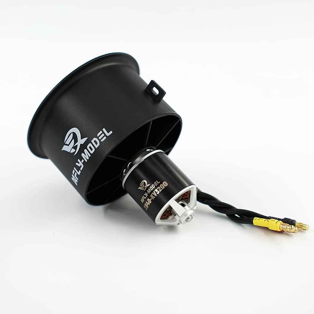 XFLY-MODEL 64mm 12 Blades EDF Ducted Fan with 4S 2840-KV3200 Brushless Outrunner Motor Model Jet Aircraft