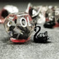 Sage's Portal Animal Familiars Resin DND Dice Set Polyhedral Dice Set for Dungeons and Dragons RPG Pathfinder Tabletop TTRPG (Bl